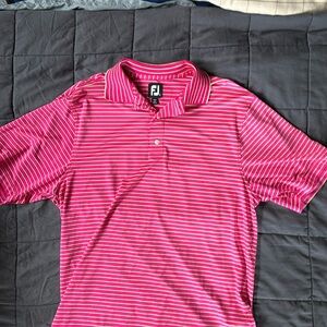 Footjoy golf polo with Buffalo Hills Golf on left sleeve size large.